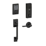 Century Satin Nickel Sense Smart Door Lock with Latitude Lever Door Handleset - Super Arbor