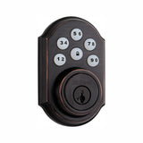 Z-Wave SmartCode 910 Satin Nickel Single Cylinder Electronic Deadbolt Featuring SmartKey Security - Super Arbor