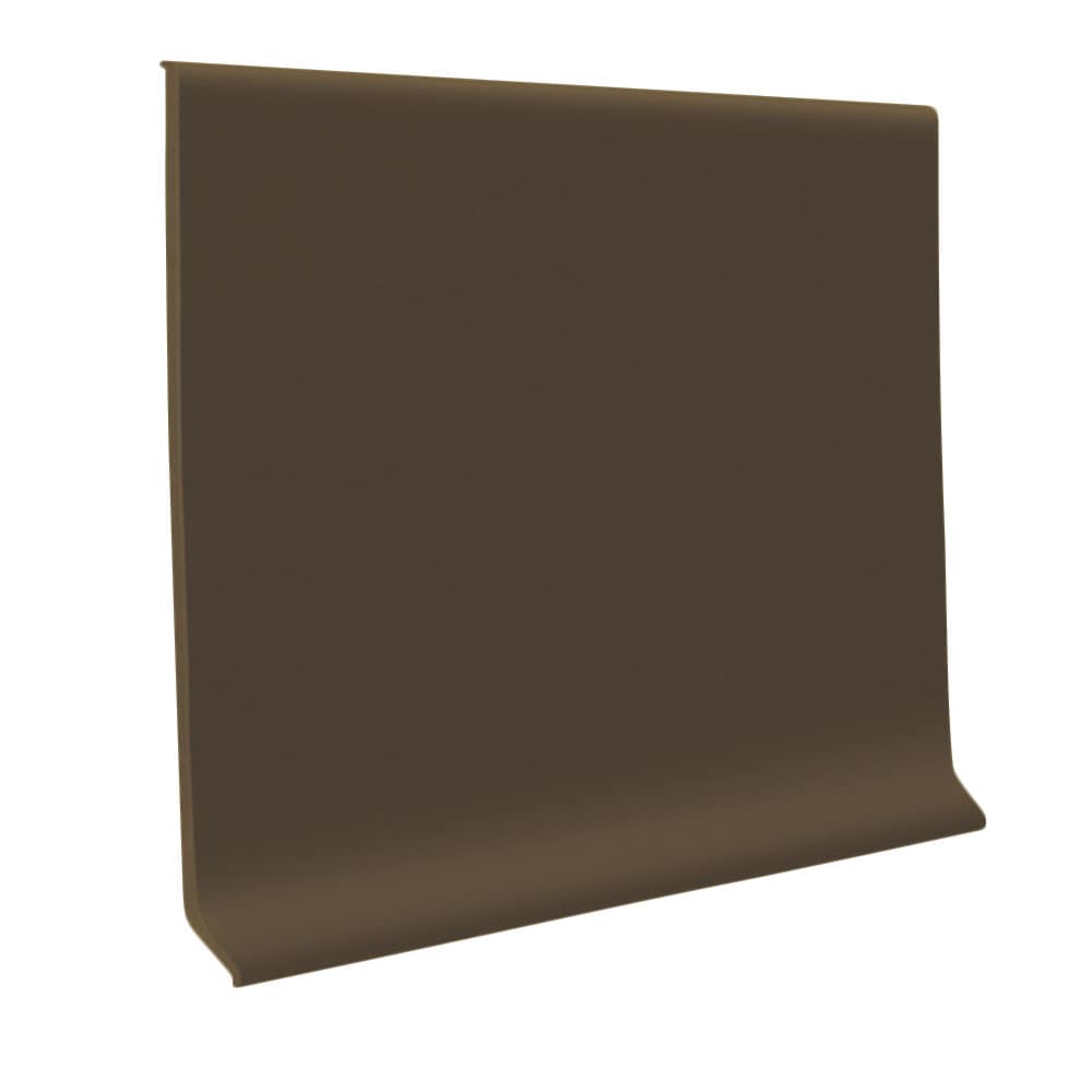 Flexco Chocolate 6-in Vinyl Floor Base, 120-ft Coil