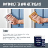 Valspar The Perfect White Semi-Gloss 100% Acrylic Latex Paint + Primer, Interior/Exterior, 1-Gallon (128-fl oz)