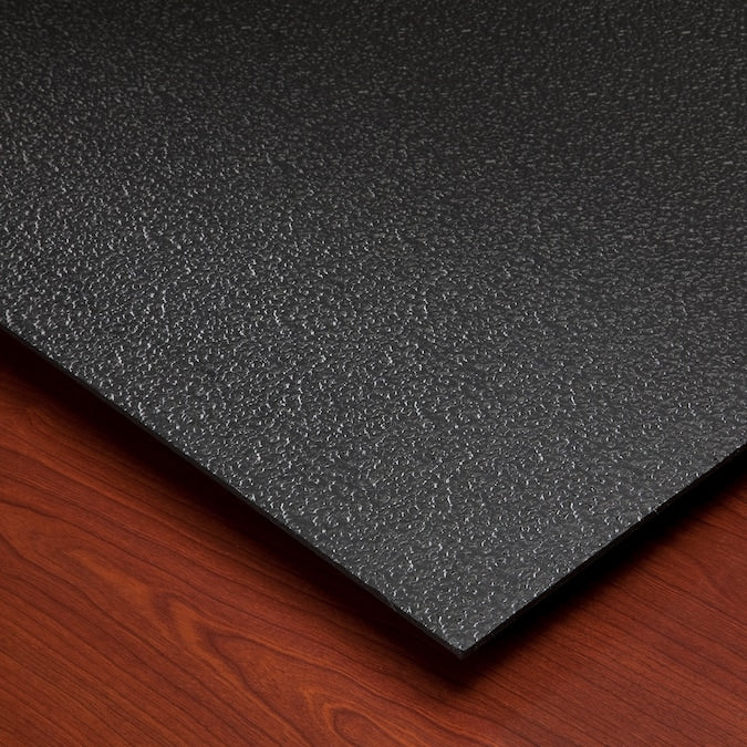 Genesis 4-ft x 2-ft Stucco Pro Black PVC Drop Ceiling Tile (1-Pack, 8-sq ft / Case)