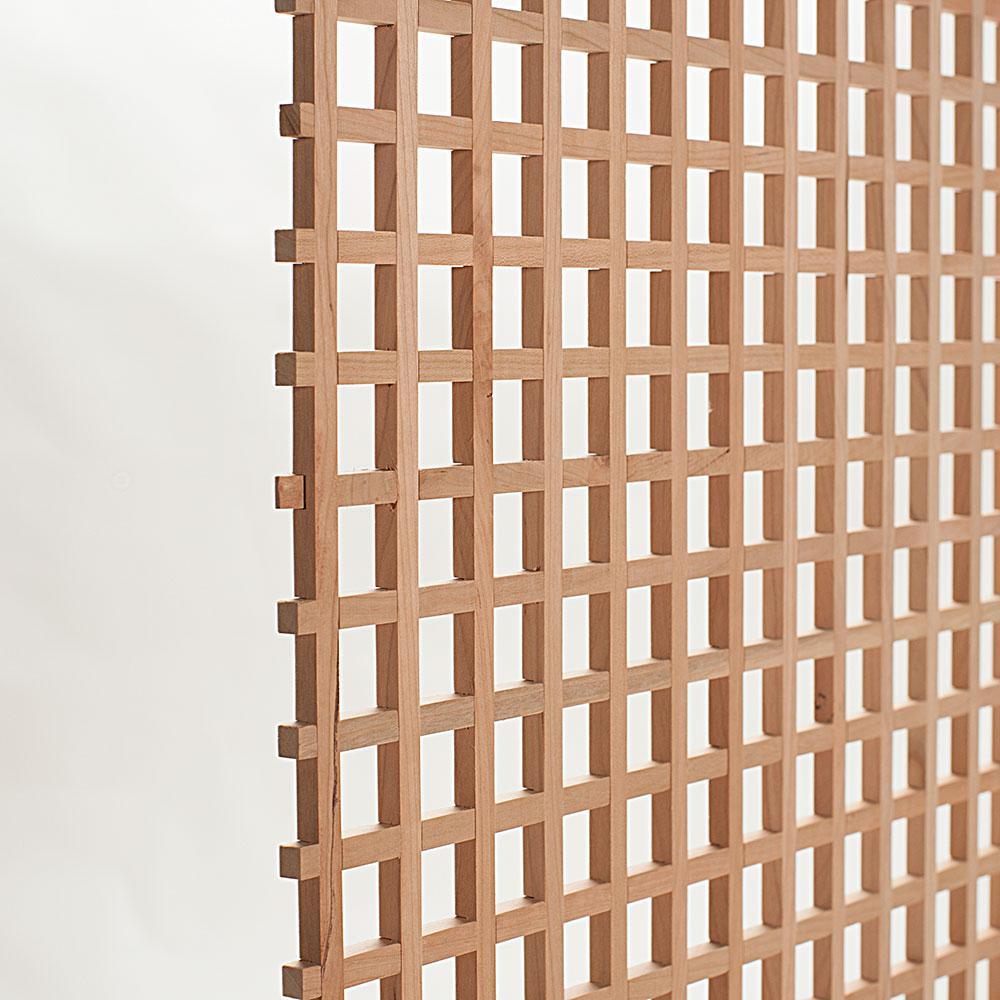 24 in. x 35-3/4 in. x 3/8 in. Unfinished Square Solid North American Hard Maple Lattice Panel Insert - Super Arbor