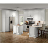 Benton Assembled 23.6x30x23.6 in. Corner Wall Cabinet in White - Super Arbor