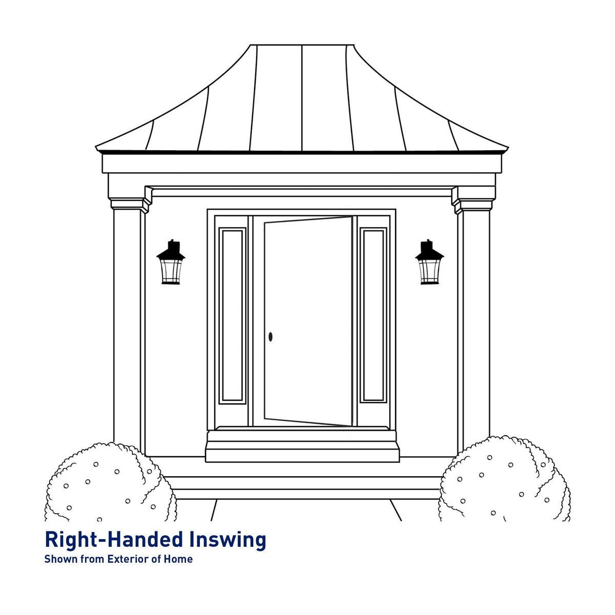 Therma-Tru Benchmark Doors 36-in x 80-in Steel Half-Lite Right-Hand Inswing, Ready-to-Paint, Unfinished Prehung Front Door with Brickmould, 4-9/16-in Jamb