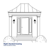 Therma-Tru Benchmark Doors 36-in x 80-in Steel Half-Lite Right-Hand Inswing, Ready-to-Paint, Unfinished Prehung Front Door with Brickmould, 4-9/16-in Jamb
