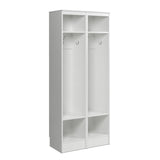 Prepac Entryway Modern 29.5-in White Composite Hall Tree