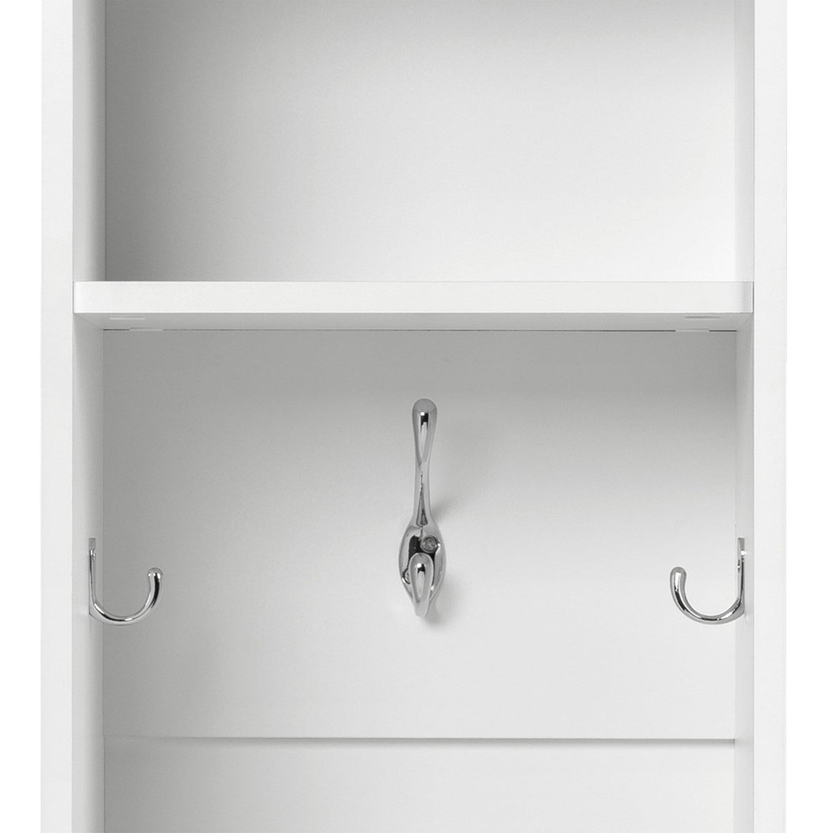 Prepac Entryway Modern 29.5-in White Composite Hall Tree