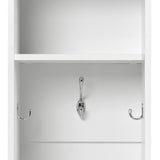 Prepac Entryway Modern 59-in White Composite Hall Tree
