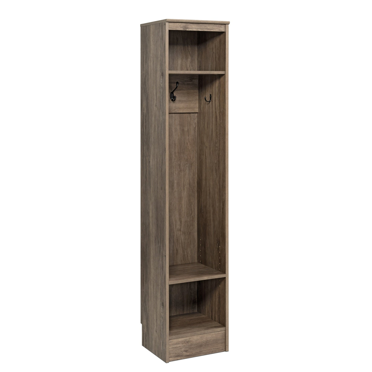 Prepac Entryway Modern 14.75-in Drifted Gray Composite Hall Tree