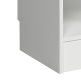 Prepac Entryway Modern 59-in White Composite Hall Tree