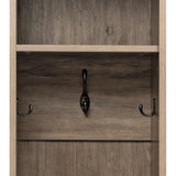 Prepac Entryway Modern 29.5-in Drifted Gray Composite Hall Tree