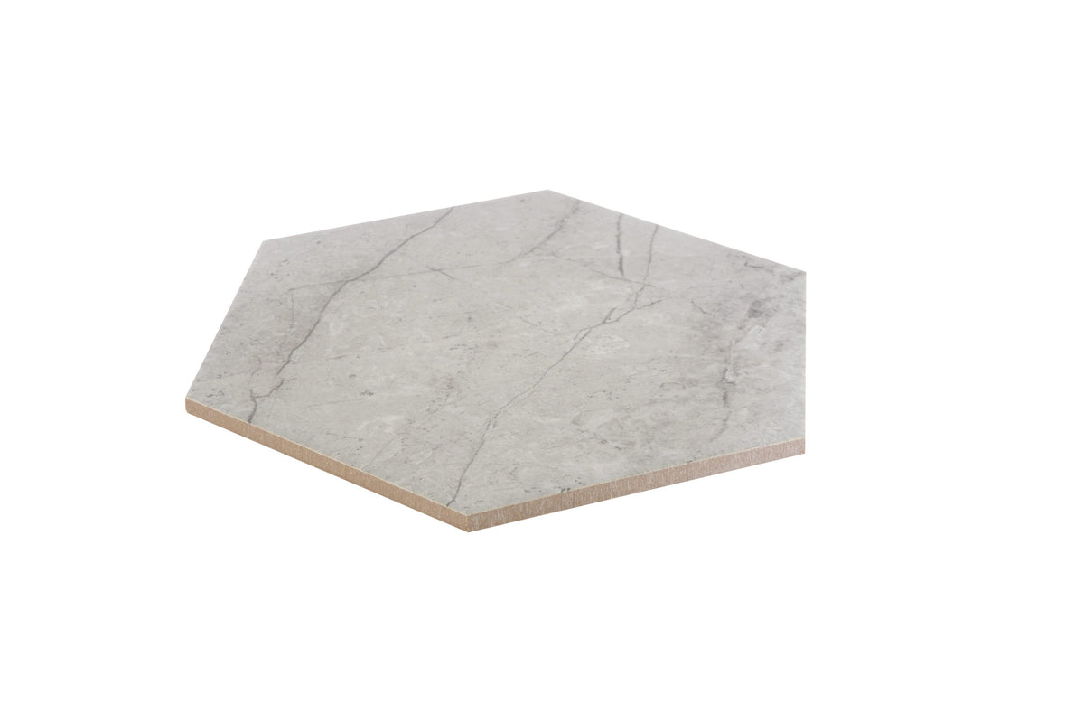 Satori Regent Argento 8-in x 10-in Matte Porcelain Hexagon Floor and Wall Tile (0.44-sq. ft/ Piece)