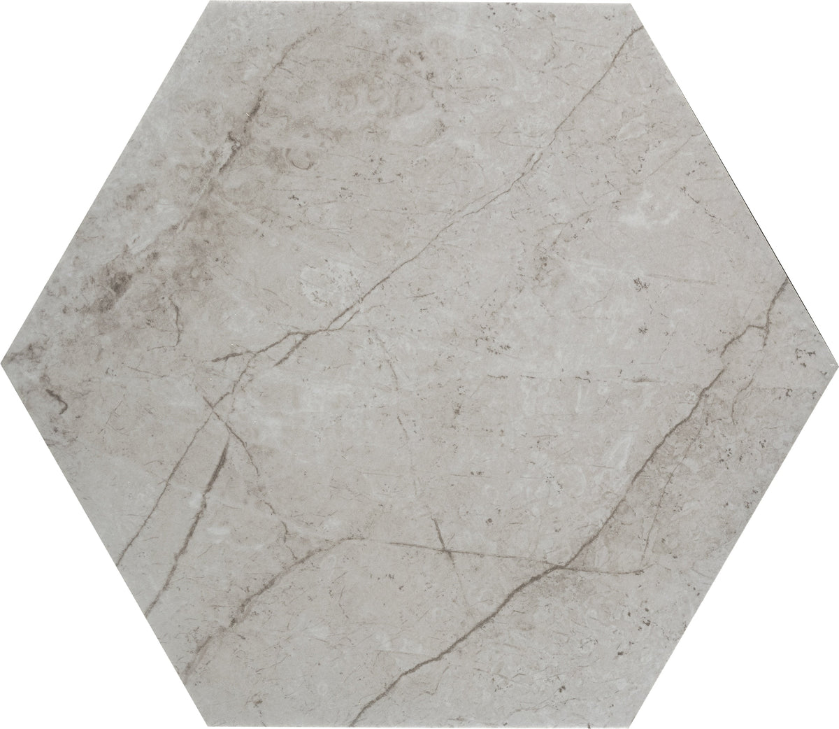 Satori Regent Argento 8-in x 10-in Matte Porcelain Hexagon Floor and Wall Tile (0.44-sq. ft/ Piece)