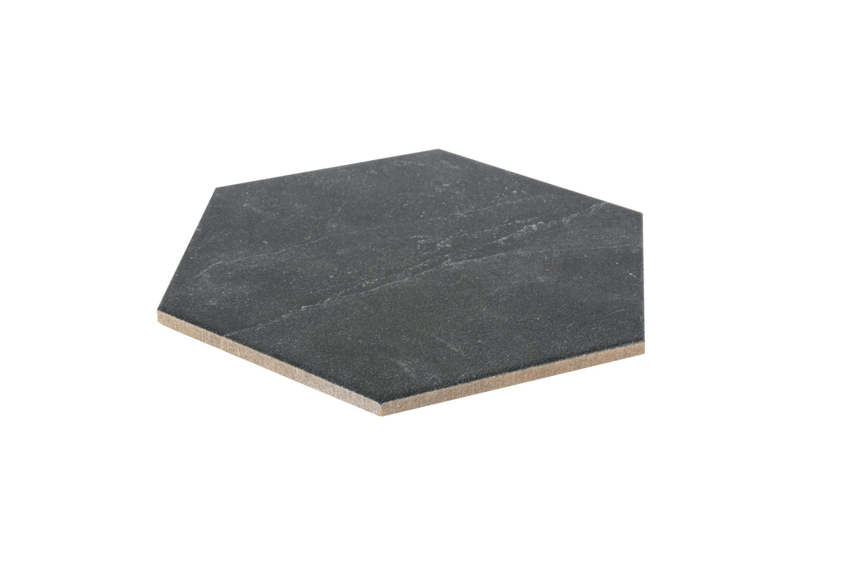 Satori Gios Graphite Hexagon 8-in x 10-in Matte Porcelain Floor and Wall Tile (0.44-sq ft per Piece)