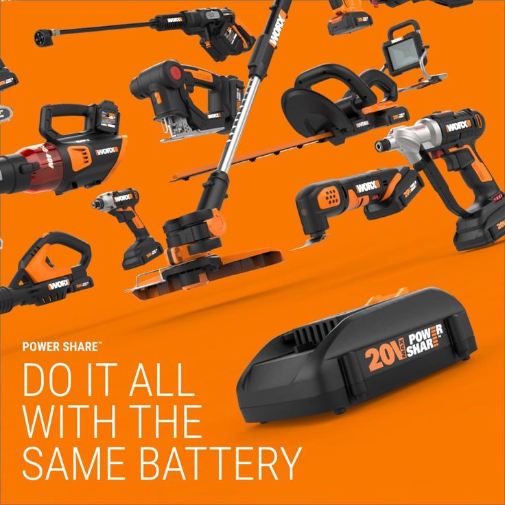 Worx POWER SHARE 40-Volt 450 PSI 0.90 GPM Hydroshot Portable Pressure Washer