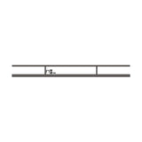 Freedom 69.25-in x 3.5-in VersaRail Matte Bronze Aluminum Line Connector