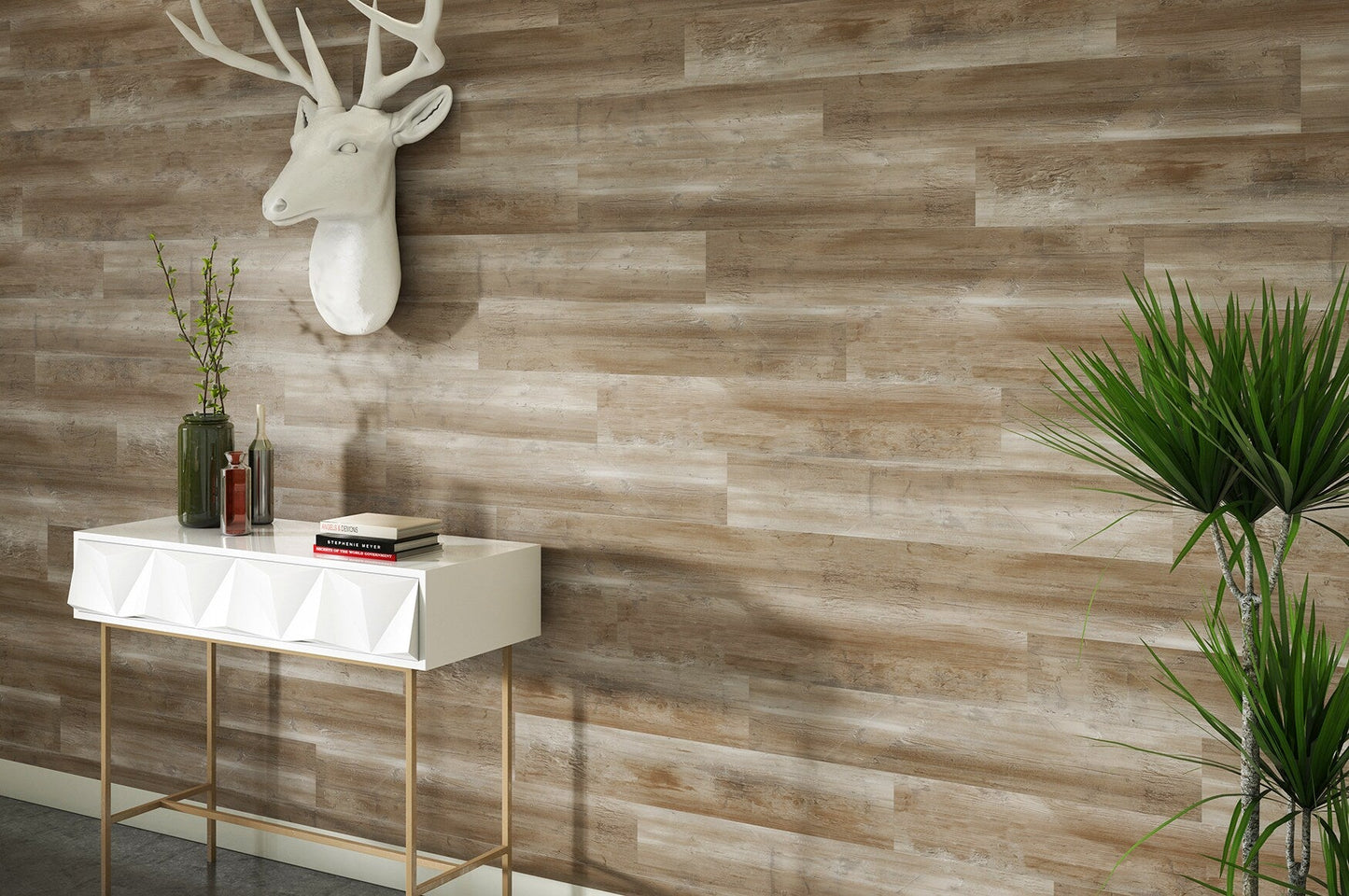 Style Selections Ozark 6-in W x 36-in L x 1.5-mm Peel and Stick Water-Resistant Luxury Vinyl Plank Flooring, 21-sq ft Carton