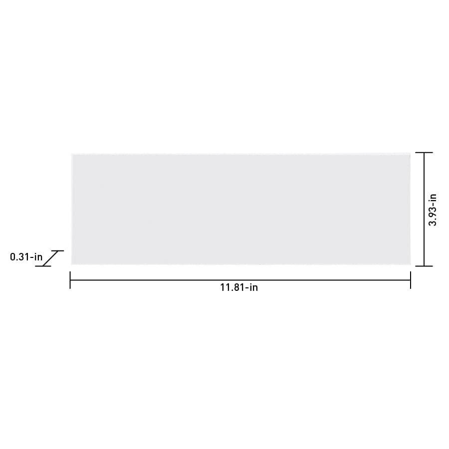 Satori Hudson Brilliant White 4-in x 12-in Glossy Ceramic Subway Wall Tile (0.32-sq. ft/ Piece)
