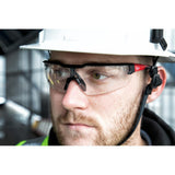 Safety Glasses with Clear Lenses with 25 ft. Compact Tape Measure - Super Arbor