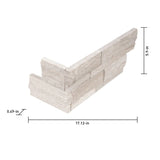 Satori Mystery Ledgestone Corner 6-in x 18-in Natural Stone Marble Wall Tile (4.32-sq ft/Carton)