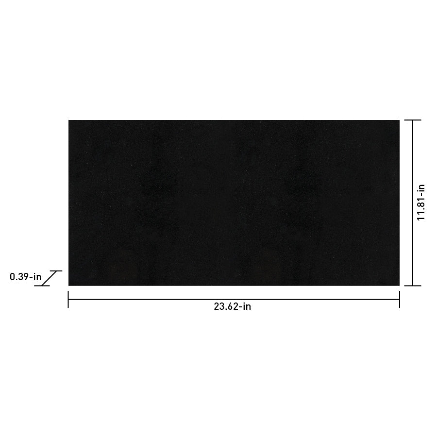 Satori Absolute Black 12-in x 24-in Polished Natural Stone Floor and Wall Tile (2-sq. ft/ Piece)