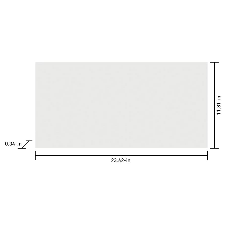 Satori Windsor White 12-in x 24-in Matte Porcelain Floor and Wall Tile (15.44-sq. ft/ Carton)