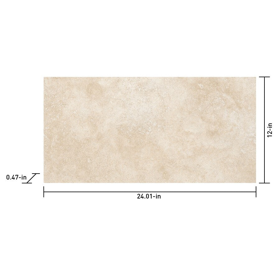 Satori Ivory 12-in x 24-in Honed and Filled Natural Stone Floor and Wall Tile (1.99-sq. ft/ Piece)