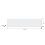 Satori Hudson Brilliant White Glossy Bullnose 2-in x 8-in Glossy Ceramic Wall Tile (0.1-sq ft per piece)