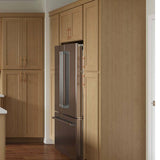 allen + roth Innsbrook 36-in W x 12.125-in H x 24-in D Rye Wall Fully Assembled Cabinet (Flat Panel Shaker Door Style)