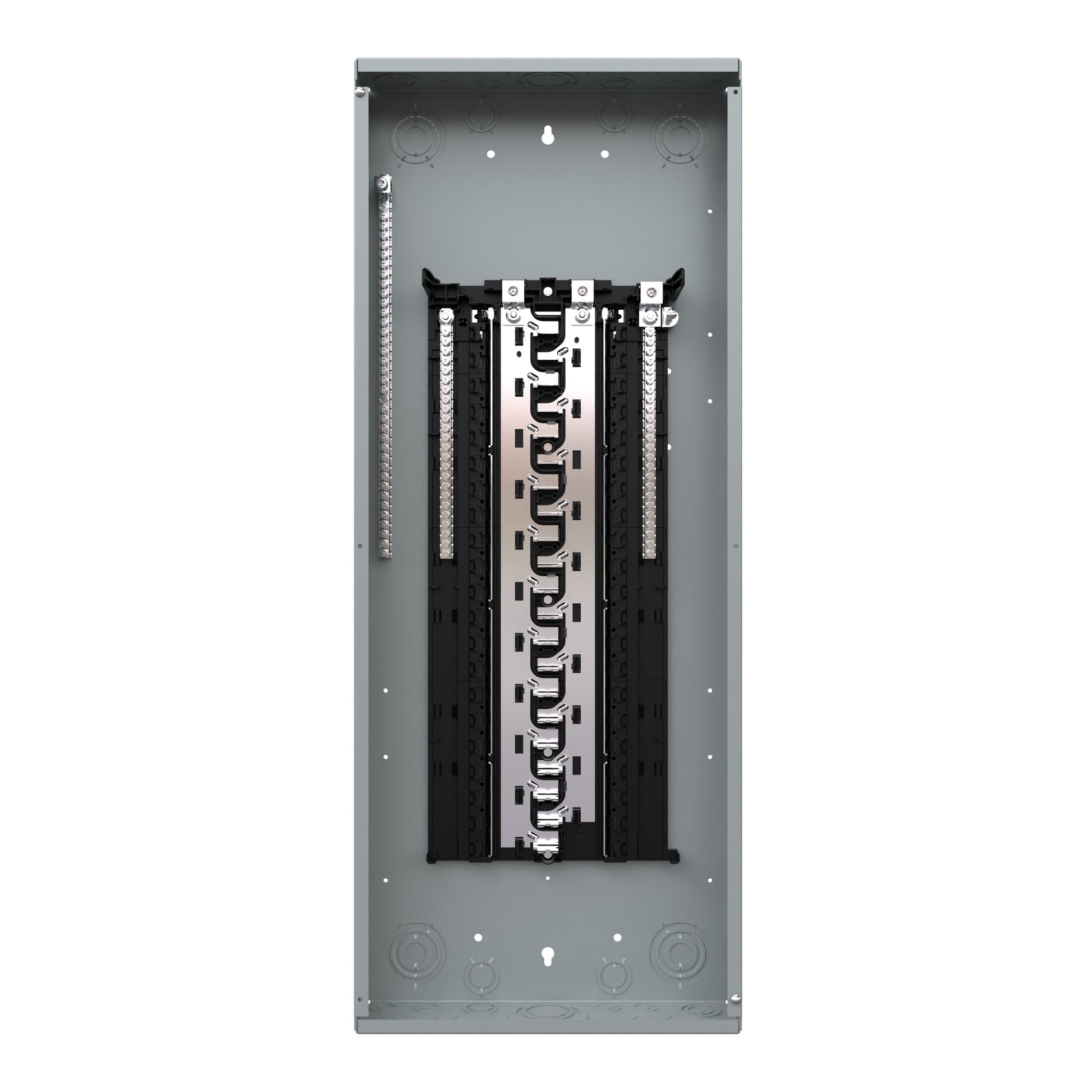 Siemens SN 225-Amp 42-space load center - angle view