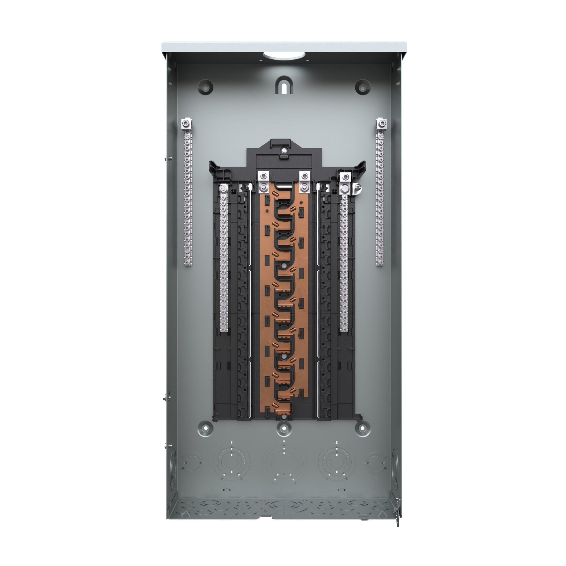 Siemens PN 125-Amp 30-space load center - angle view