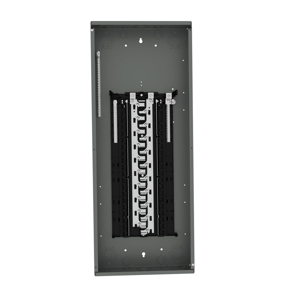 Siemens SN 125-Amp 40-space load center - angle view