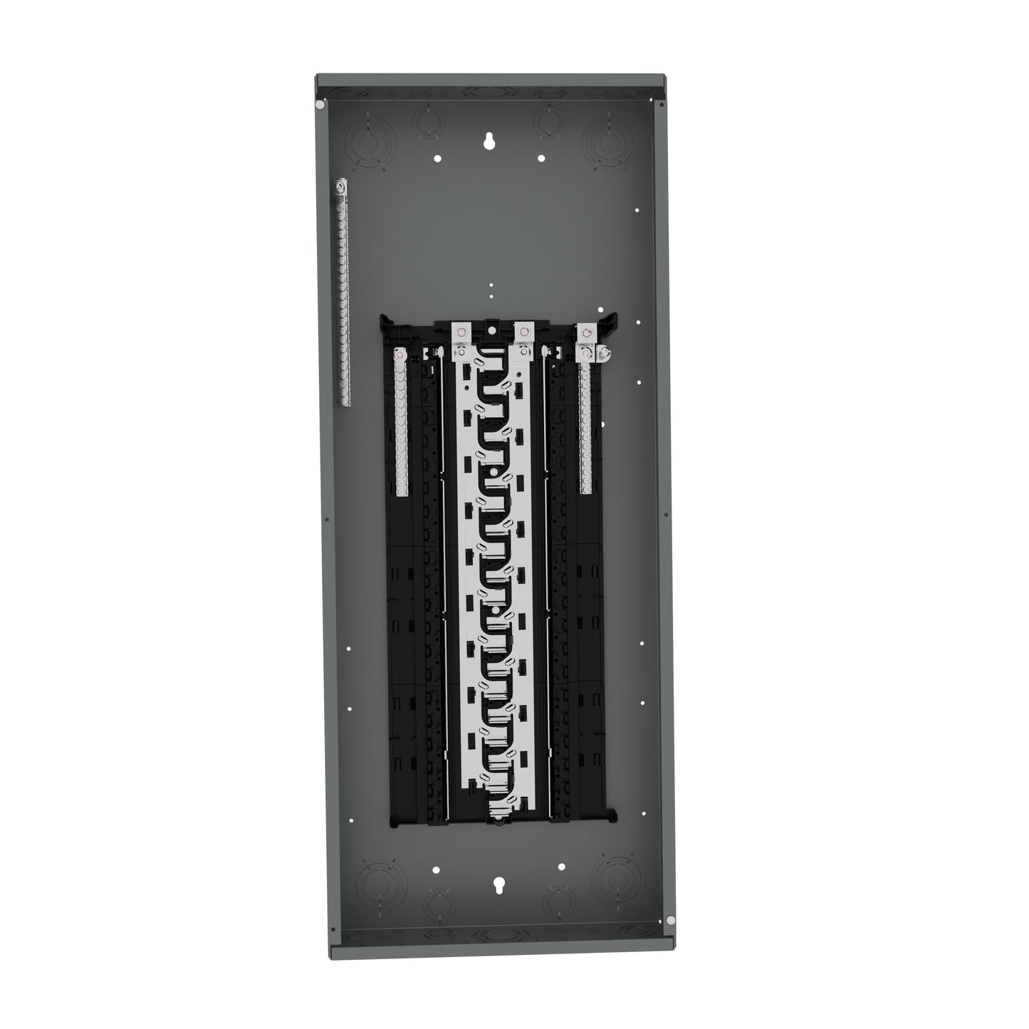 Siemens SN 125-Amp 40-space load center - angle view