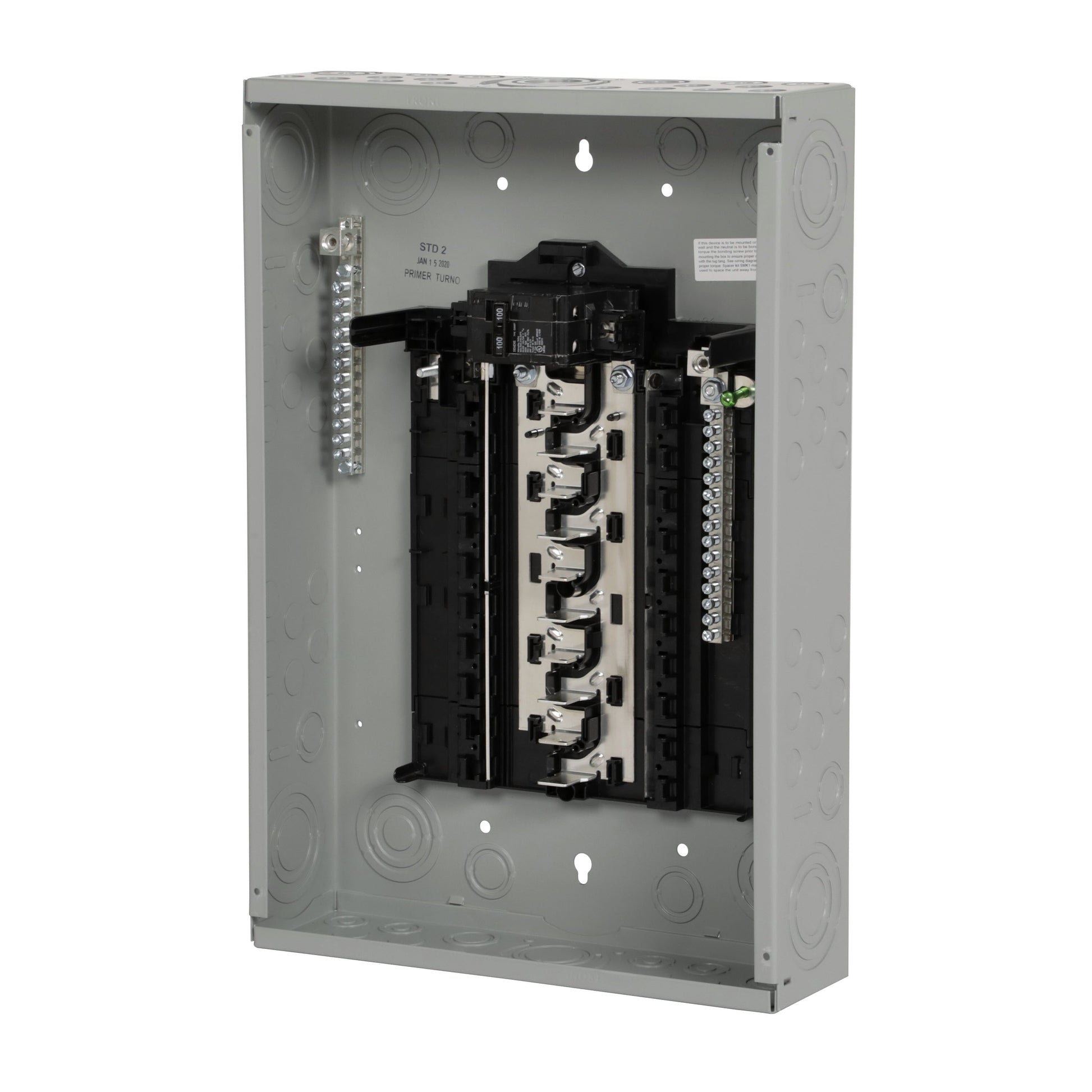 Siemens SN 100-Amp 20-space load center - front view