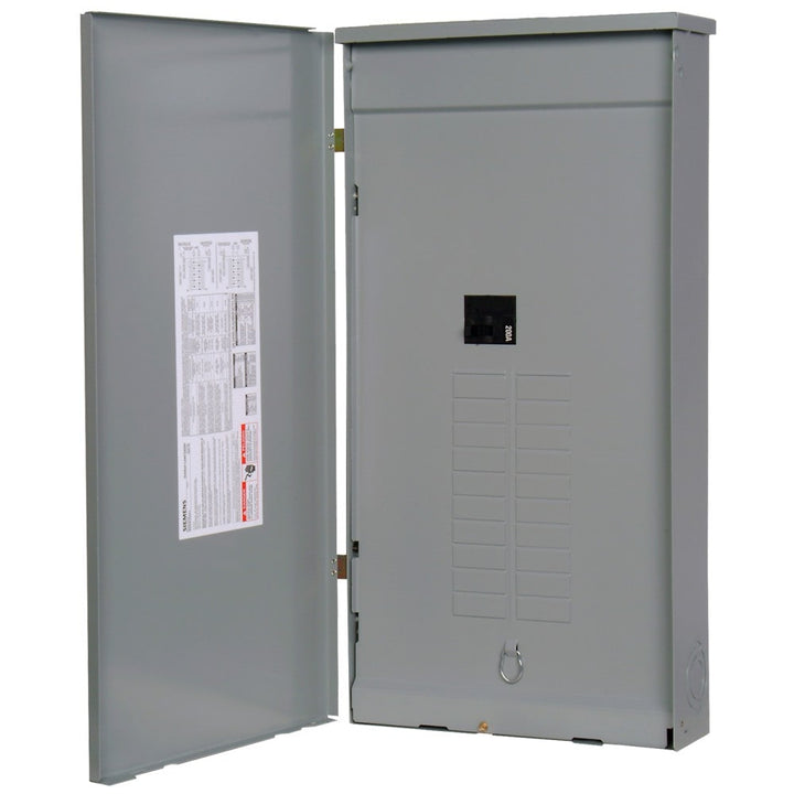 Siemens SN 225-Amp 42-space load center - front view