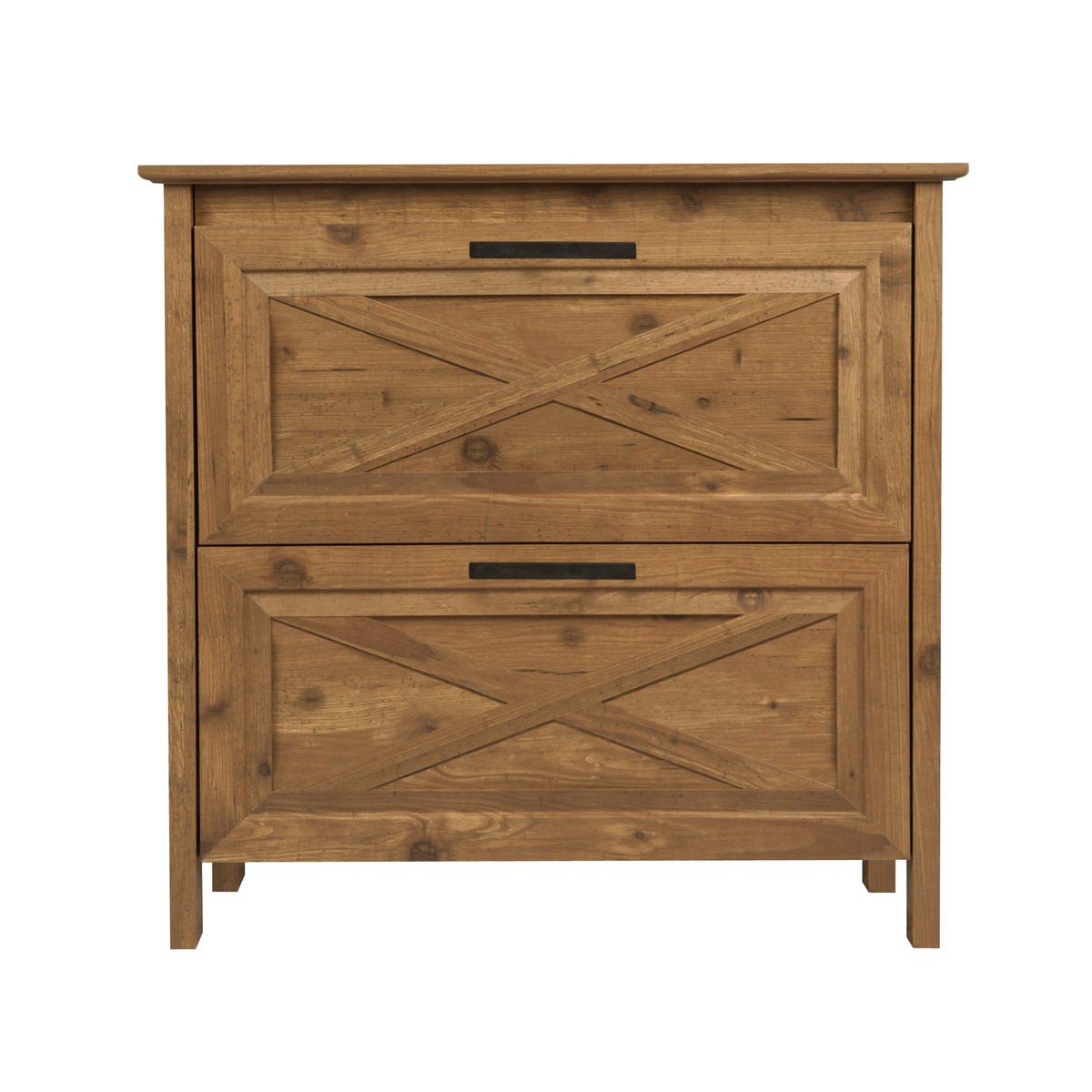 Saint Birch Houstin Rustic Brown 2-Drawer 30-in File Cabinet