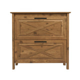 Saint Birch Houstin Rustic Brown 2-Drawer 30-in File Cabinet