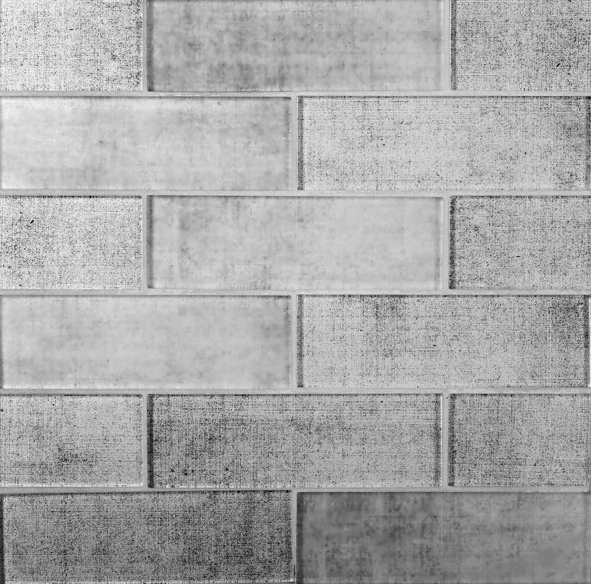 Apollo Tile (Sample) Wall Dark Gray 4-in x 4-in Glossy Glass Brick Patterned Wall Tile