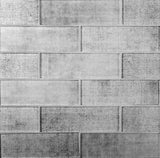 Apollo Tile (Sample) Wall Dark Gray 4-in x 4-in Glossy Glass Brick Patterned Wall Tile