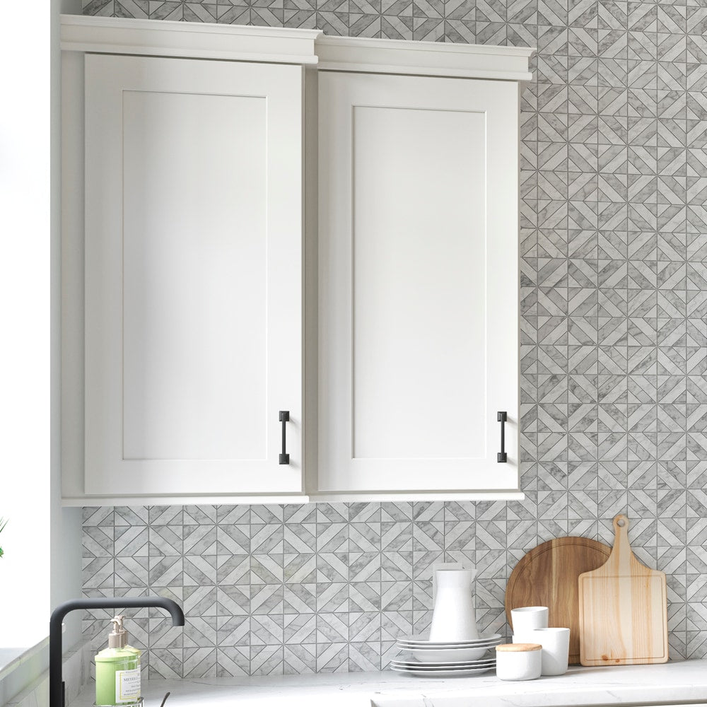 allen + roth Aveley 21-in W x 36.125-in H x 12-in D Linen Wall Fully Assembled Cabinet (Flat Panel Shaker Door Style)