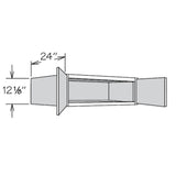 allen + roth Aveley 36-in W x 12.125-in H x 24-in D Linen Wall Fully Assembled Cabinet (Flat Panel Shaker Door Style)