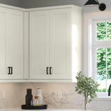 allen + roth Aveley 30-in W x 24.5-in H x 12-in D Linen Wall Fully Assembled Cabinet (Flat Panel Shaker Door Style)