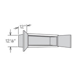 allen + roth Innsbrook 30-in W x 12.125-in H x 12-in D Rye Wall Fully Assembled Cabinet (Flat Panel Shaker Door Style)