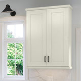 allen + roth Aveley 36-in W x 30.125-in H x 12-in D Linen Wall Fully Assembled Cabinet (Flat Panel Shaker Door Style)