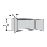 allen + roth Aveley 30-in W x 20.625-in H x 12-in D Linen Wall Fully Assembled Cabinet (Flat Panel Shaker Door Style)