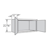 allen + roth McKeller 30-in W x 20.625-in H x 12-in D Linen Wall Fully Assembled Cabinet (Flat Panel Square Door Style)