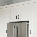 allen + roth Aveley 36-in W x 12.125-in H x 24-in D Linen Wall Fully Assembled Cabinet (Flat Panel Shaker Door Style)