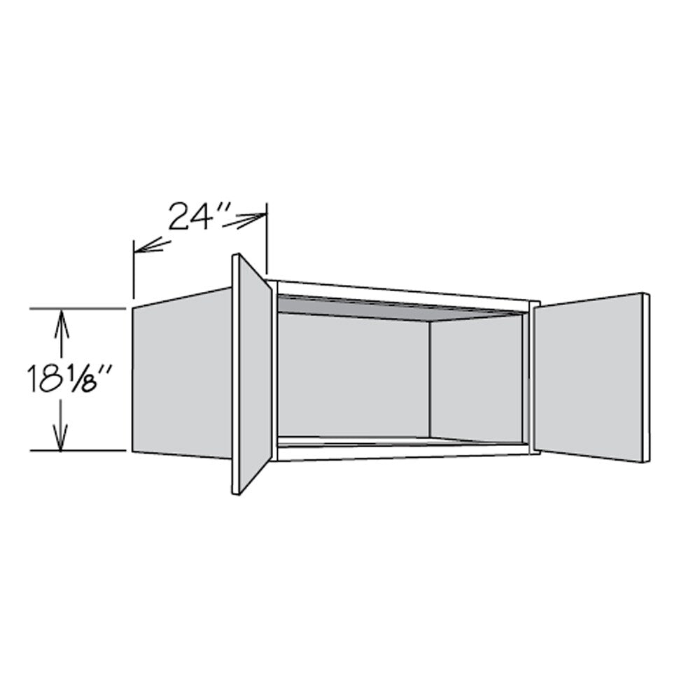 allen + roth Aveley 36-in W x 18.125-in H x 24-in D Linen Wall Fully Assembled Cabinet (Flat Panel Shaker Door Style)