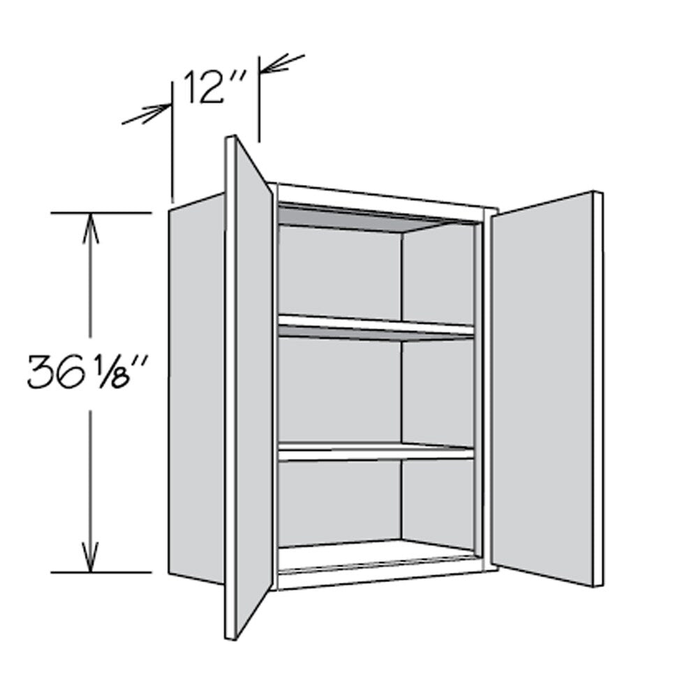 allen + roth Aveley 30-in W x 36.125-in H x 12-in D Linen Wall Fully Assembled Cabinet (Flat Panel Shaker Door Style)