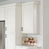 allen + roth Aveley 15-in W x 36.125-in H x 12-in D Linen Wall Fully Assembled Cabinet (Flat Panel Shaker Door Style)